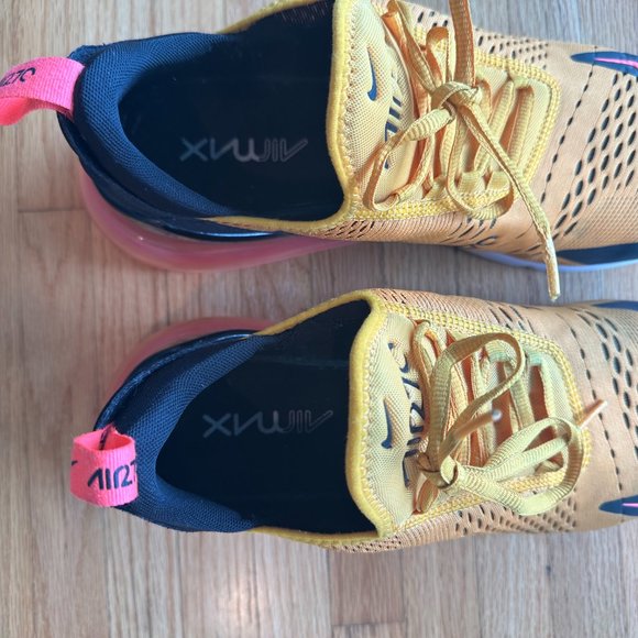 Nike Air 270 University Gold Shoes (yellow and pink), Men's Size 12 - Picture 5 of 5